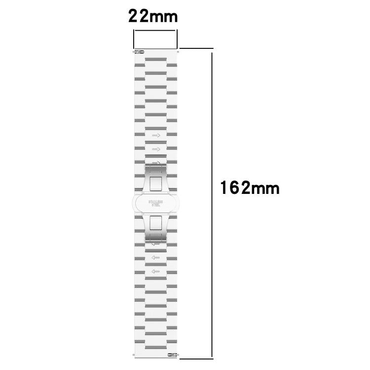 For OnePlus Watch 3 Twill Texture Stainless Steel Metal Watch Band(Black) by bashfashion