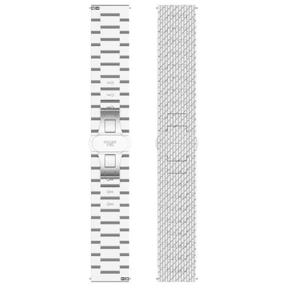 For OPPO Watch X2 Twill Texture Stainless Steel Metal Watch Band(Gold) by bashfashion