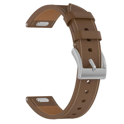 For Xiaomi Watch S4 Press Button 22mm Leather Watch Band(Brown) by bashfashion
