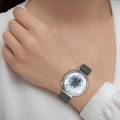 For Honor Watch ES / Magic Watch 2 42mm Press Button 20mm Leather Watch Band(White) by bashfashion