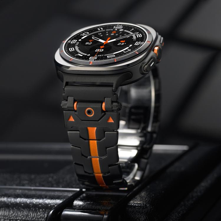 For Samsung Galaxy Watch Ultra / Ultra 2025 Stainless Steel Butterfly Buckle Metal Watch Band(Silver) by bashfashion