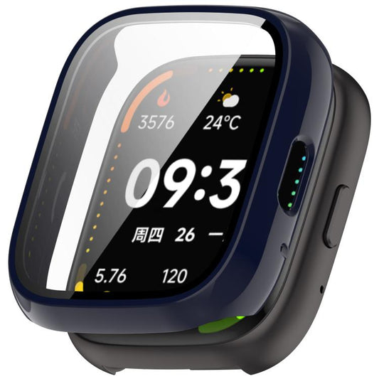 For Lexin Watch 3 Tempered Film Integrated PC Watch Protective Case(Ink Blue) by bashfashion