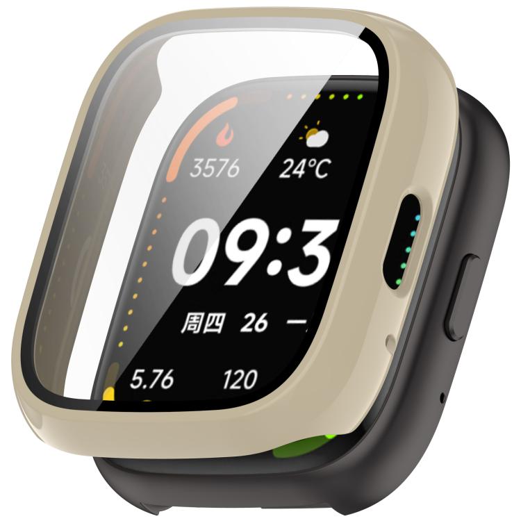 For Lexin Watch 3 Tempered Film Integrated PC Watch Protective Case(Ivory White) by bashfashion