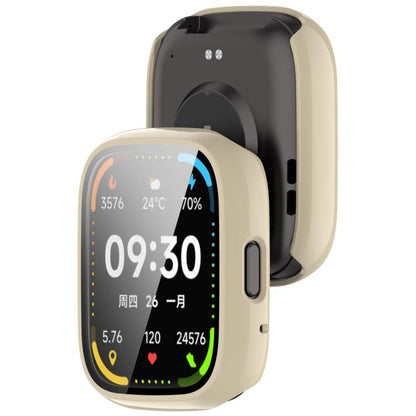 For Lexin Watch 3 Tempered Film Integrated PC Watch Protective Case(Ivory White) by bashfashion