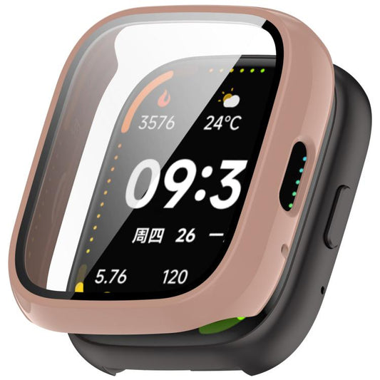 For Lexin Watch 3 Tempered Film Integrated PC Watch Protective Case(Cherry Pink) by bashfashion