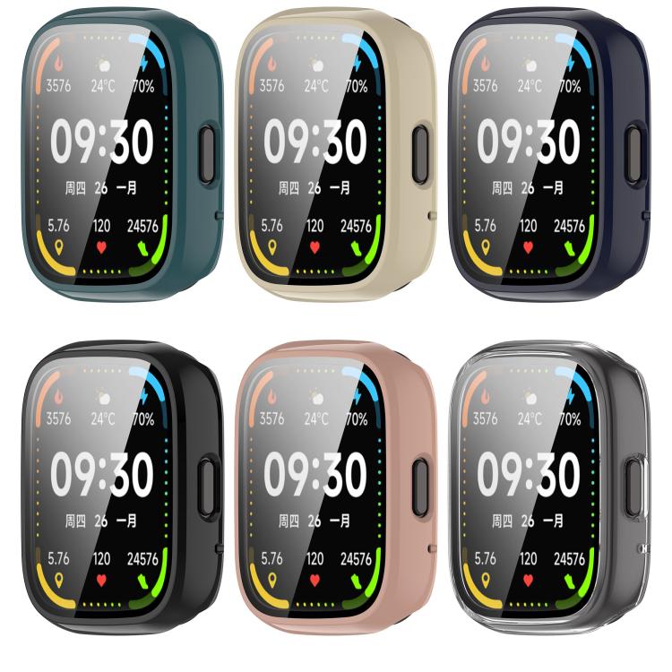 For Lexin Watch 3 Tempered Film Integrated PC Watch Protective Case(Ink Blue) by bashfashion