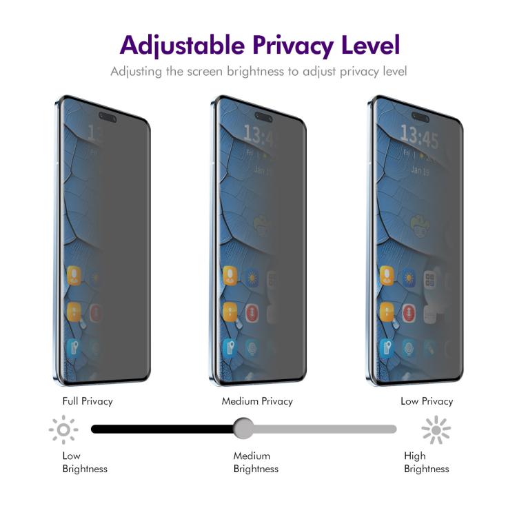 For Honor X60 Pro / X9c ENKAY Hat-Prince Heat Bending Privacy Screen Tempered Glass Film by ENKAY