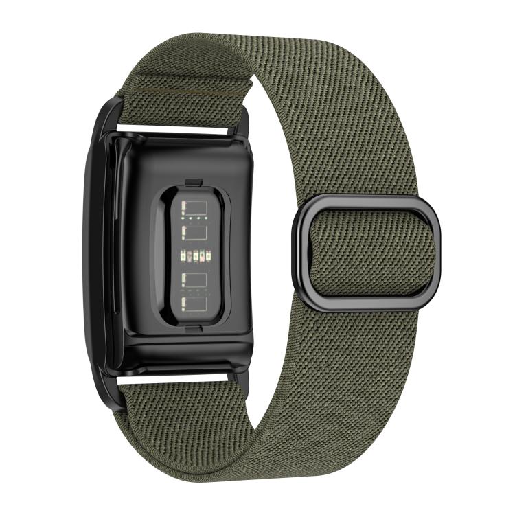 For WHOOP 4.0 Watch Case Integrated Elastic Nylon Watch Band(Army Green) by bashfashion