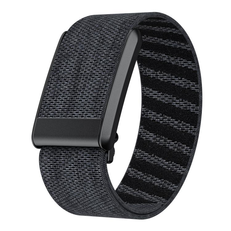 For WHOOP 4.0 Elastic Force Decorative Design Nylon Watch Band(Black Gray) by bashfashion