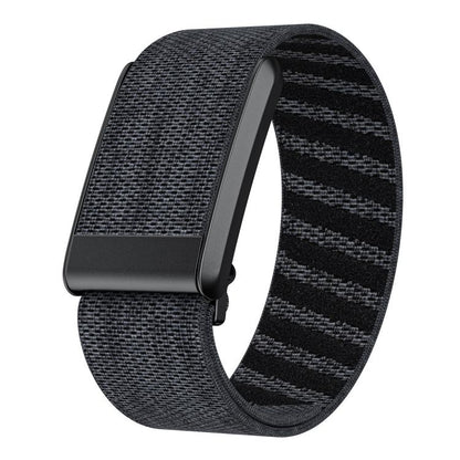 For WHOOP 4.0 Elastic Force Decorative Design Nylon Watch Band(Black Gray) by bashfashion