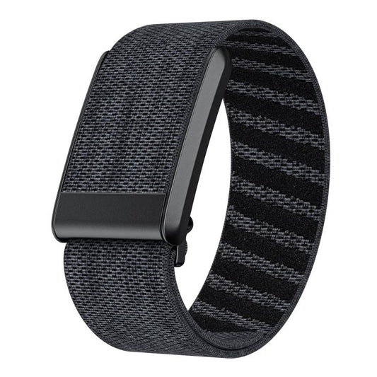 For WHOOP 4.0 Elastic Force Decorative Design Nylon Watch Band(Black Gray) by bashfashion