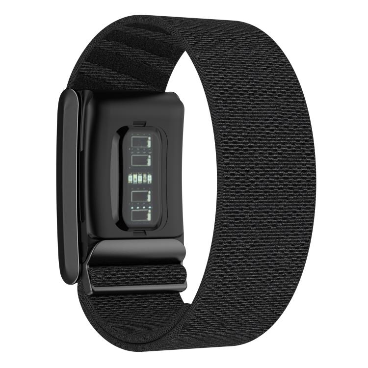 For WHOOP 4.0 Elastic Force Decorative Design Nylon Watch Band(Black) by bashfashion
