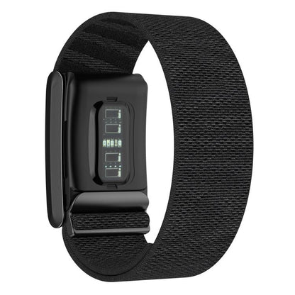 For WHOOP 4.0 Elastic Force Decorative Design Nylon Watch Band(Black) by bashfashion