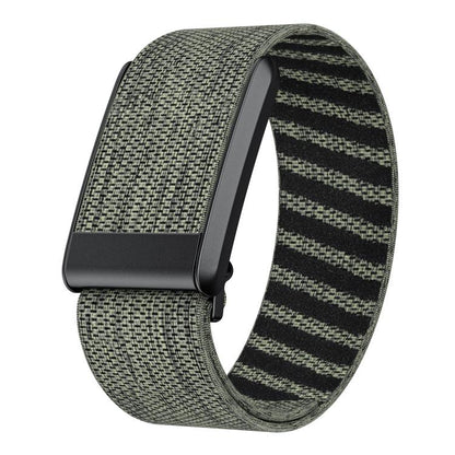 For WHOOP 4.0 Elastic Force Decorative Design Nylon Watch Band(Gray Green) by bashfashion