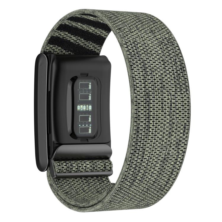 For WHOOP 4.0 Elastic Force Decorative Design Nylon Watch Band(Gray Green) by bashfashion