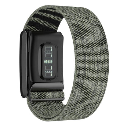 For WHOOP 4.0 Elastic Force Decorative Design Nylon Watch Band(Gray Green) by bashfashion