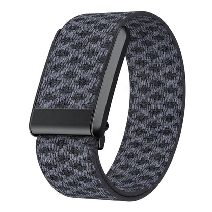 For WHOOP 4.0 Elastic Force Decorative Design Pashm Nylon Watch Band(Black Gray) by bashfashion