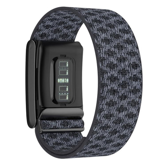 For WHOOP 4.0 Elastic Force Decorative Design Pashm Nylon Watch Band(Black Gray) by bashfashion