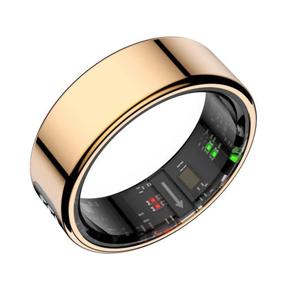 R11 SIZE 9 Smart Ring, Support Heart Rate / Blood Oxygen / Sleep / Multiple Sports Modes(Rose Gold) by bashfashion