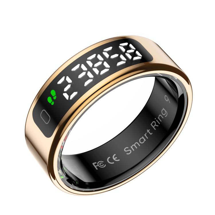 R11 SIZE 9 Smart Ring, Support Heart Rate / Blood Oxygen / Sleep / Multiple Sports Modes(Rose Gold) by bashfashion