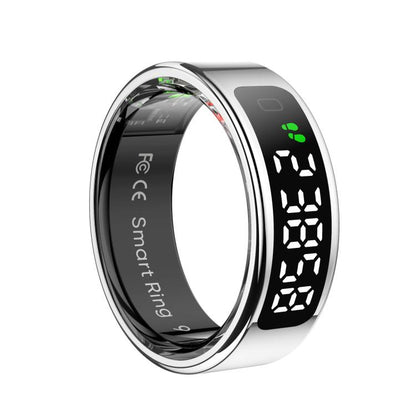 R11 SIZE 11 Smart Ring, Support Heart Rate / Blood Oxygen / Sleep / Multiple Sports Modes(Silver) by bashfashion