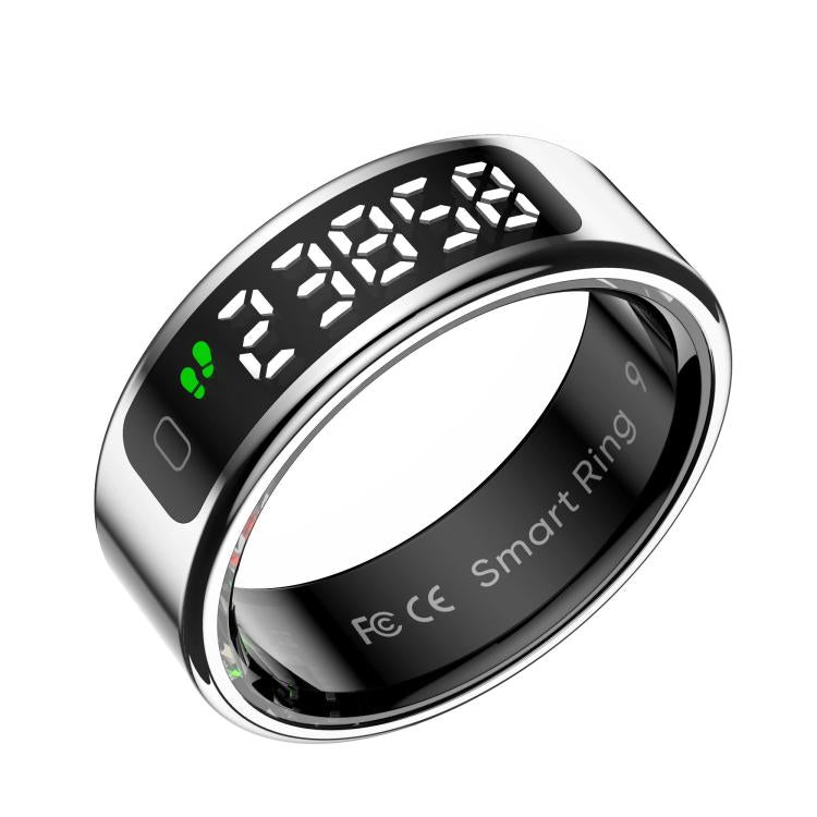 R11 SIZE 11 Smart Ring, Support Heart Rate / Blood Oxygen / Sleep / Multiple Sports Modes(Silver) by bashfashion