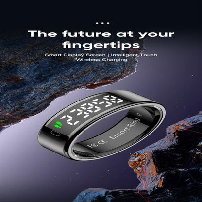 R11 SIZE 11 Smart Ring, Support Heart Rate / Blood Oxygen / Sleep / Multiple Sports Modes(Black) by bashfashion