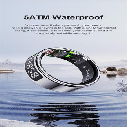 R11 SIZE 11 Smart Ring, Support Heart Rate / Blood Oxygen / Sleep / Multiple Sports Modes(Black) by bashfashion