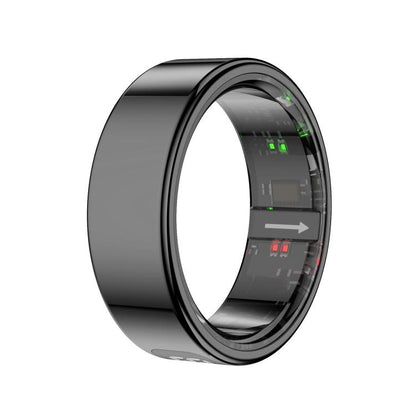 R11 SIZE 12 Smart Ring, Support Heart Rate / Blood Oxygen / Sleep / Multiple Sports Modes(Black) by bashfashion
