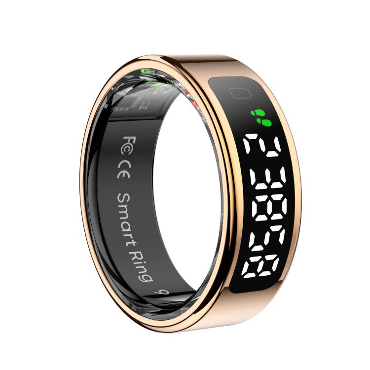 R11 SIZE 13 Smart Ring, Support Heart Rate / Blood Oxygen / Sleep / Multiple Sports Modes(Rose Gold) by bashfashion