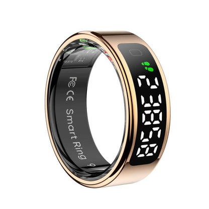 R11 SIZE 13 Smart Ring, Support Heart Rate / Blood Oxygen / Sleep / Multiple Sports Modes(Rose Gold) by bashfashion