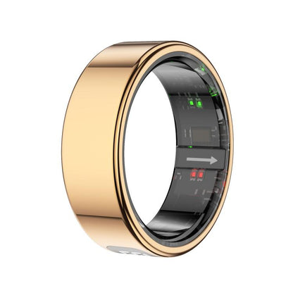 R11 SIZE 13 Smart Ring, Support Heart Rate / Blood Oxygen / Sleep / Multiple Sports Modes(Rose Gold) by bashfashion