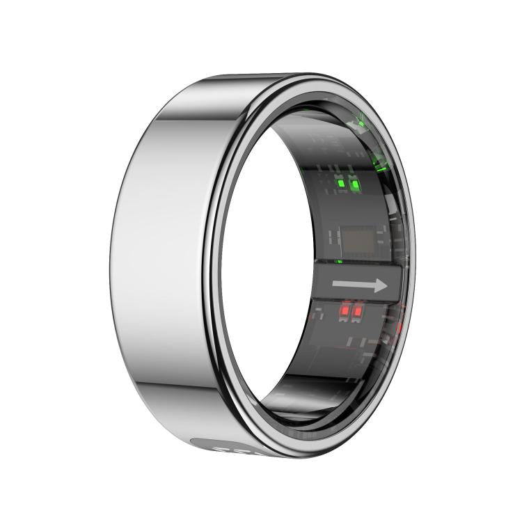 R11 SIZE 13 Smart Ring, Support Heart Rate / Blood Oxygen / Sleep / Multiple Sports Modes(Silver) by bashfashion