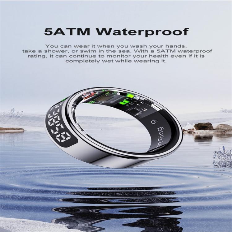 R11 SIZE 13 Smart Ring, Support Heart Rate / Blood Oxygen / Sleep / Multiple Sports Modes(Rose Gold) by bashfashion