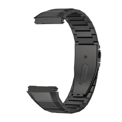 For Huawei Watch GT5 Pro 46mm Bamboo Jump Buckle Titanium Alloy Watch Band(Black) by bashfashion