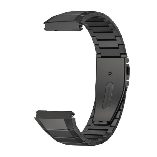 For Huawei Watch GT5 Pro 46mm Bamboo Jump Buckle Titanium Alloy Watch Band(Black) by bashfashion