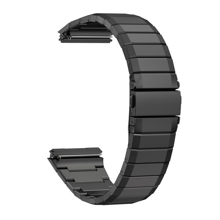 For Huawei Watch GT5 Pro 46mm Bamboo Jump Buckle Titanium Alloy Watch Band(Black) by bashfashion