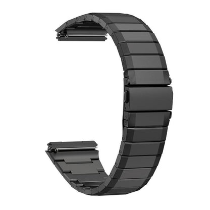 For Huawei Watch GT5 Pro 46mm Bamboo Jump Buckle Titanium Alloy Watch Band(Black) by bashfashion