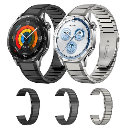 22mm Bamboo Joint Bounce Buckle Titanium Alloy Watch Band(Starlight) by bashfashion