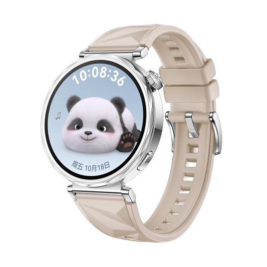 For Huawei Watch GT 5 41mm Press Button Connector 18mm Silicone Watch Band(Starlight) by bashfashion