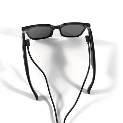 GS01 Smart Glasses, Support Intelligent Driving Navigation / Bluetooth Call(Black) by bashfashion