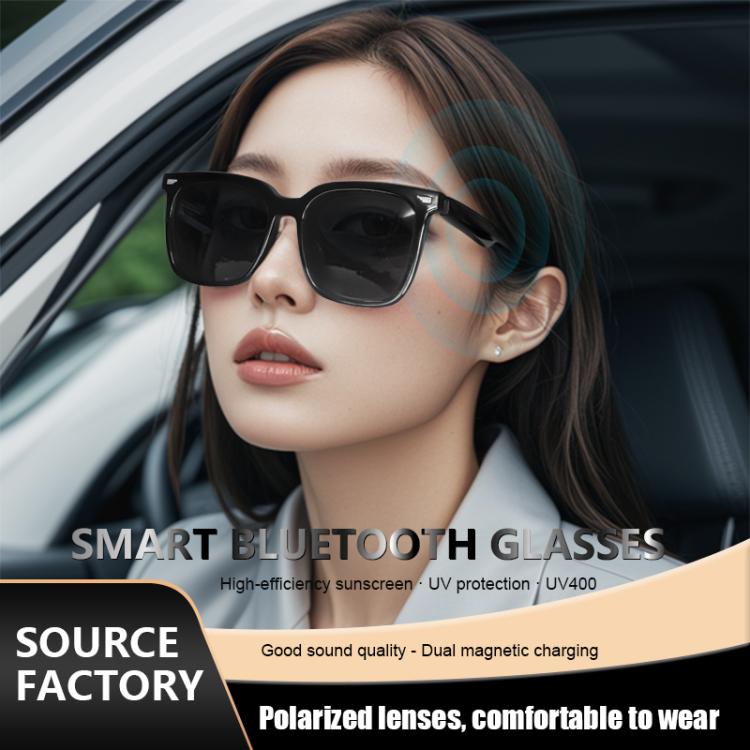 GS01 Smart Glasses, Support Intelligent Driving Navigation / Bluetooth Call(Black) by bashfashion