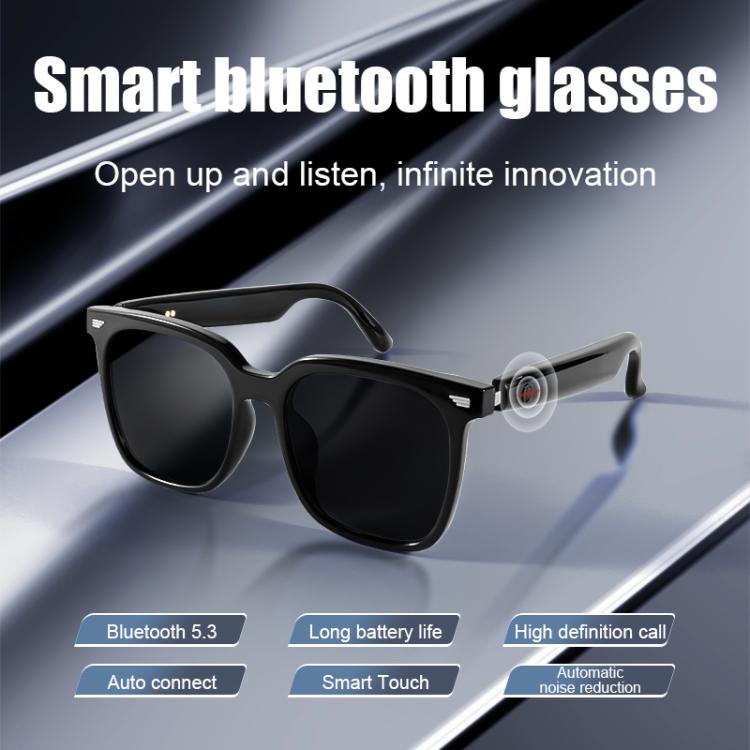 GS01 Smart Glasses, Support Intelligent Driving Navigation / Bluetooth Call(Black) by bashfashion