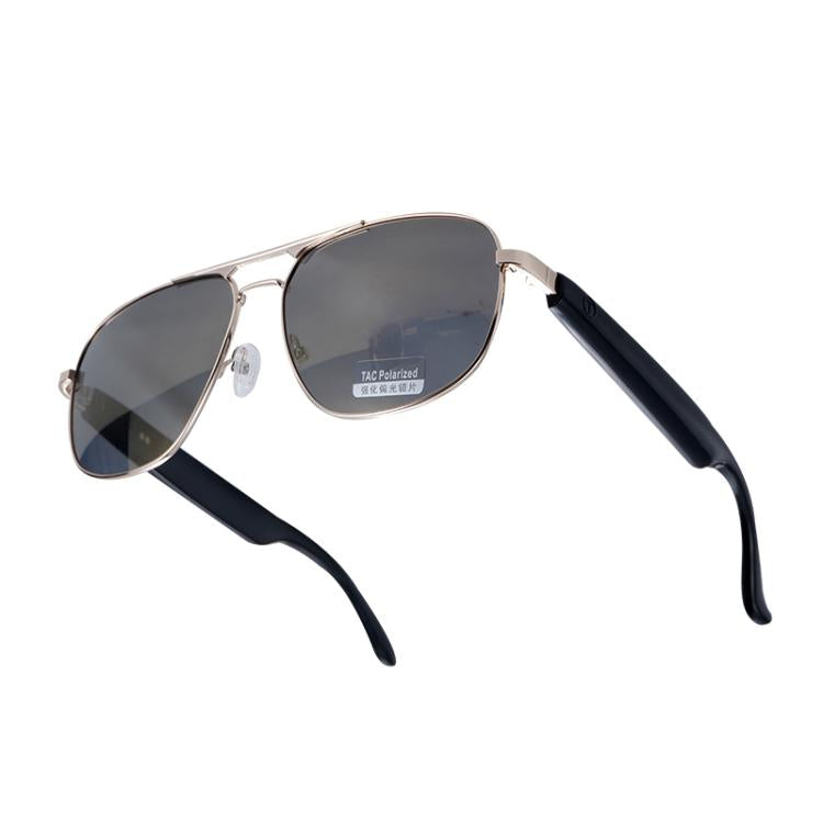 GS02 Smart Glasses, Support Voice Assistant / Bluetooth Call / Remote Control Photography(Silver) by bashfashion