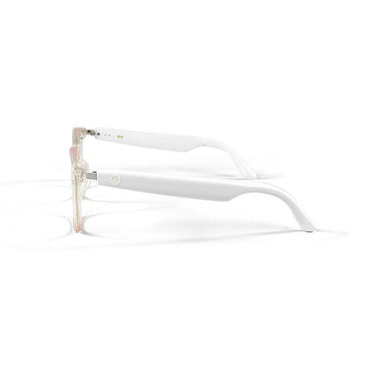 GS03 Smart Glasses, Support AI Smart Chip / Outdoor Sports / Bluetooth Call / Remote Control Photography(White) by bashfashion