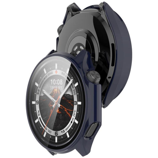 For OnePlus Watch 3 46mm Tempered Film Integrated PC Watch Protective Cover(Ink Blue) by bashfashion
