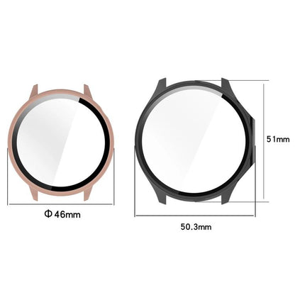 For OnePlus Watch 3 46mm Tempered Film Integrated PC Watch Protective Cover(Ivory White) by bashfashion