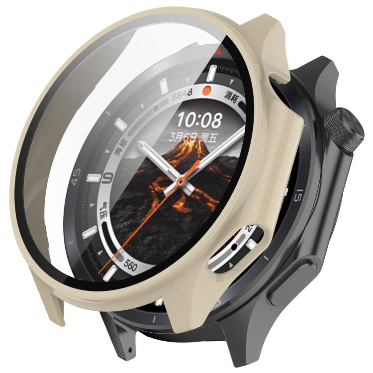 For OPPO Watch X2 Tempered Film Integrated PC Watch Protective Case(Ivory White) by bashfashion