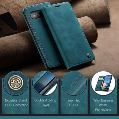 For Google Pixel 9a CaseMe 013 Multifunctional Horizontal Flip Leather Phone Case(Blue) by CaseMe