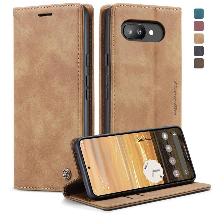 For Google Pixel 9a CaseMe 013 Multifunctional Horizontal Flip Leather Phone Case(Brown) by CaseMe
